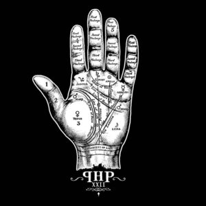 PHP-092415-01-HALLOWED-21ST-TEE-PROOF Vintage PHP T-Shirt XXII Hand / Palmistry